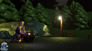 Tab Dragon's Hyper Halloween Muscle Growth Animation