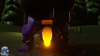 Tab Dragon's Hyper Halloween Muscle Growth Animation