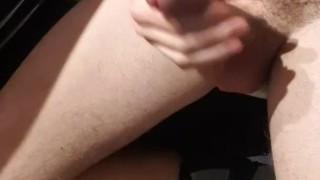 Boy wanking and cumming in bathroom