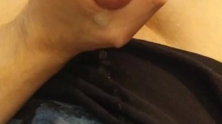 Cute Boy Cums All Over His Shirt