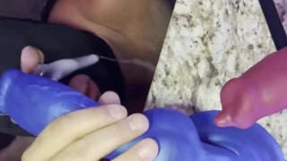 Bad Dragon Rex Cum on My Face