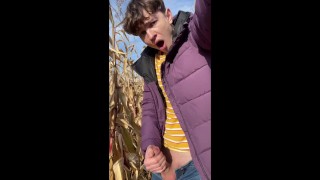 Risky! Horny Boy Can't Wait Anymore & JERKING BIG DICK OUTDOOR / SEXY / PUBLIC / HANDSOME / COLLEGE