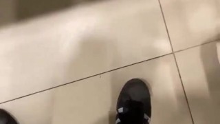 Thirst trap in public toilet