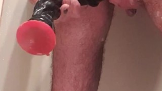 Slogged that juicy mancunt deep and wide with humongous drill dildo