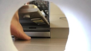 filling the dishwasher with barefeet - Manlyfoot