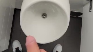 Johnholmesjunior in real risky public mens bathroom in vancouver shooting cum FULL VIDEO