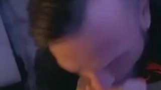 Sucking dick ends in facial