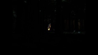 Camper boy turning into a werewolf