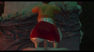 POV - Slutty Velma Fucking her huge ASS (3D Cosplay)