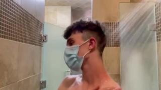 Hard teen in locker room || ThatSkinnyBoy ||