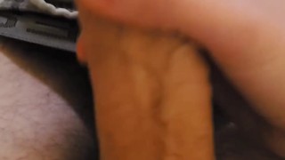 Teasing My 9 in Big White Cock