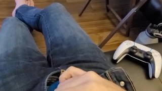Watching TV and can't hold it , need to cum (pt 3)(pt 2)