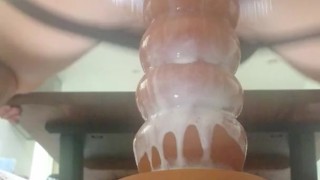 ロングアナルプラグ　奥まで入れてみた