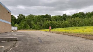 Walking naked in public and jacking off before walking back to my car