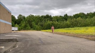 Walking naked in public and jacking off before walking back to my car