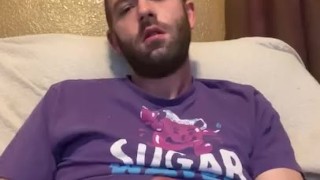 Two hand solo cumshot 