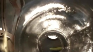 POV - inside anal view test - horny husbands dirty cuckold wet ass hole looks like vagina