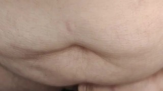 Orgasm in the changing room with ejaculation on the mirror