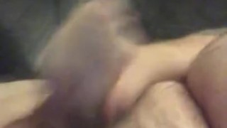 Chubby hairy daddy moans while stroking his cock until he cums for you 