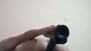 Femboy and dildo