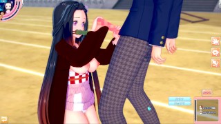 【エロゲーコイカツ！】鬼滅の刃 禰豆子 3DCG巨乳アニメ動画[Hentai Game Koikatsu! Demon Slayer Nezuko(Anime 3DCG Video)]