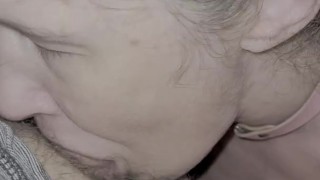 Slave sucking master to get protien shot