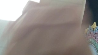 Sucking on Sex Toys and then proceeding to Cock Masturbation - Ejaculation at point-blank range!