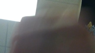 Sucking on Sex Toys and then proceeding to Cock Masturbation - Ejaculation at point-blank range!
