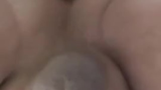 Taking that Horse Dildo balls deep