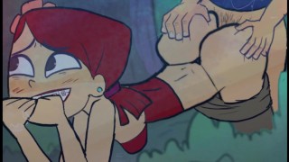 Total Drama Island Zoey X Eva Futa 18+