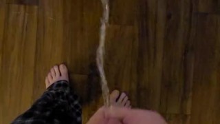 Couldn't stop myself from pissing after holding for 4 hours