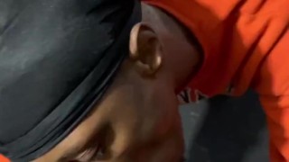 Me and my DL neighbor was doing our laundry then this happened….