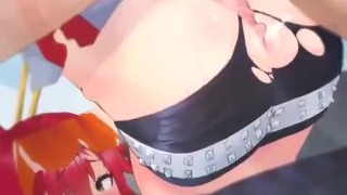 redhead anime girl creampie