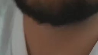 Swallowing frozen cum 