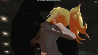 3D HENTAI Yamada Elf Breast Rubbing On Your Cock