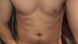 Playing with my foreskin and getting hard