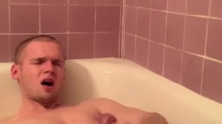 Cumming in the bathroom fingering my ass 