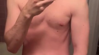 Jerking off my hard cock 