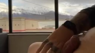 Jerking off in the office during break