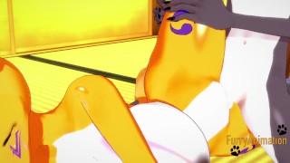 Digimon Hentai - Taomon & Grey Fox Hard Sex