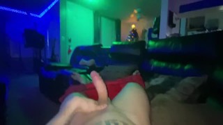 Jerking off in my living room