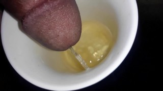 Drink the piss from my fat cock