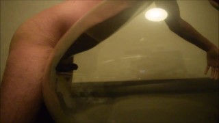 Balloon fuck and cum