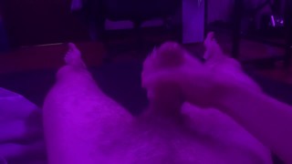 Jerking of my hard cock till I CUM