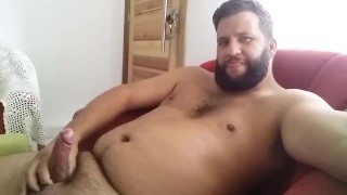 Alone at home, nice cumshot