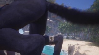 Rahn the Wolf Gets a Blow Job from Cute Gay Guy / Wild Life Furries