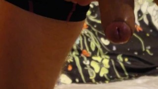 HARD cock getting ready to CUM AT YOU