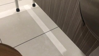 Public toilet - Testing to see if the guy in the stall next to me is keen to play - Manlyfoot