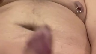 Beefy Cub Shows Off Cock and Shoots His Load