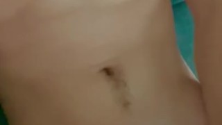 Morning cumshot in condom